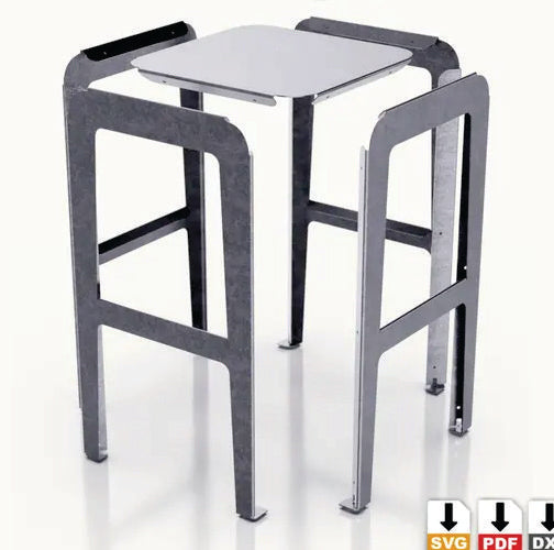 Taburete de Bar de Metal